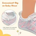 JIASUQI Baby Shoes for Toddler Boys Girls Sneakers Slip on Walking Shoes for Babies - Image 3