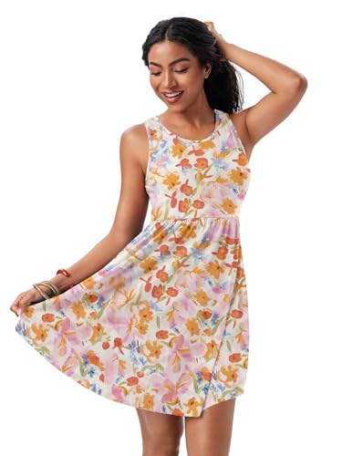 Image of HiMONE Vacation Dresses for Women 2025 Summer Dress Women's Casual Sundresses Casual Beach Petite Sun Dress XS-2XL