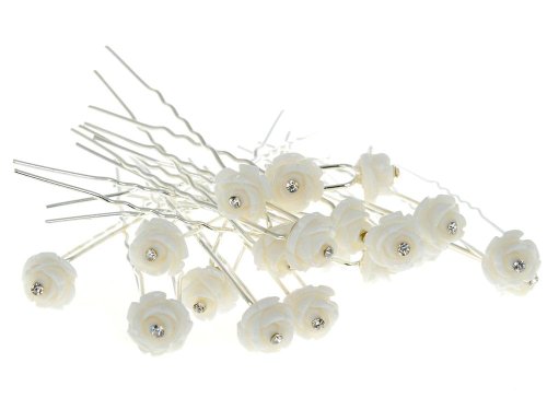 Yantu Womens Flower Hair Pins Hair Pins for Wedding Bridal Hair Pin Hair Accessories for Women Girls 20 Pcs