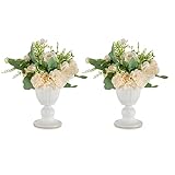floreros blancos guadalajara ESTILO VINTAGE Y DISEÑO ELEGANTE: La apariencia blanca de estos jarrones blancos los hace lucir llenos de estilo vintage. El diseño en forma de pétalo hace que los jarrones a granel para bodas se vean más elegantes que otros jarrones, y las líneas de los jarrones son más fluidas. ¡Este jarrón de compota encajará perfectamente con su boda y otros eventos, y creará una experiencia maravillosa para usted!