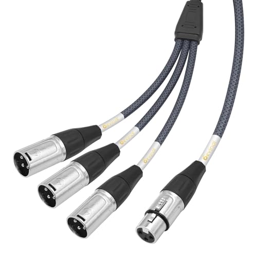 Câble répartiteur XLR triple sortie symétrique Devianl 1.8m