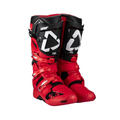 Leatt, Botas de Moto Unisex Adulto, Rosso, 43 EU