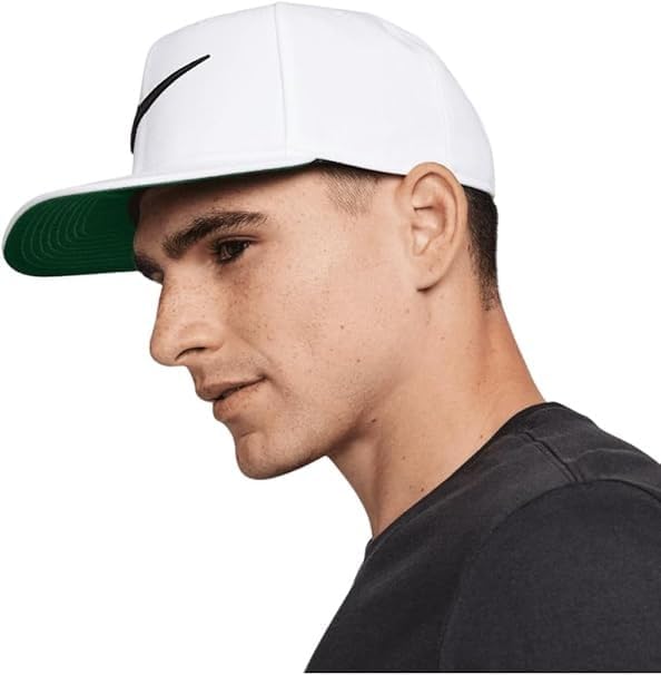 NIKE Unisex Sportswear Pro Swoosh Snapback Cap Hat White FV5522-010 Size L - XL, White, L/XL