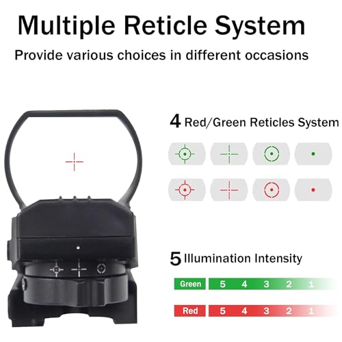 Refined Red Green Dot Tactical Scope for 20mm Rail Mount
