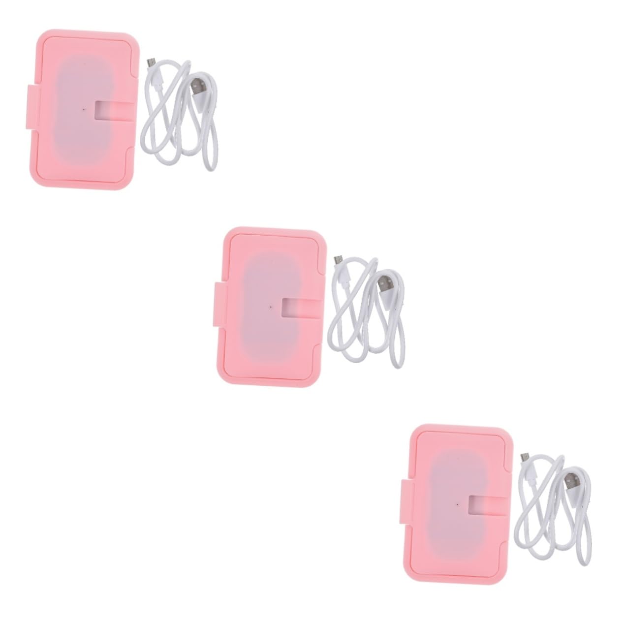 ibasenice 3pezzi Scaldabiberon Usb Portatile Per Salviette Umidificate Riscaldamento Costante e Sicuro Per Casa e Auto Design Leggero e Compatto Per Viaggi e Cambio Pannolino