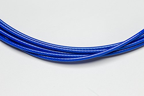 Cyclone Speed Rope Replacement Cable for Crossfit Double Unders (Blue, 5'6''-6'2'')