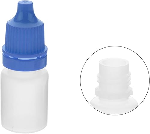 Miniatura 6 de Othmro 50 botellas de plástico de polietileno de 0.2 onzas, botellas de plástico de polietileno de 0.2 onzas, botellas de gotero de ojos de