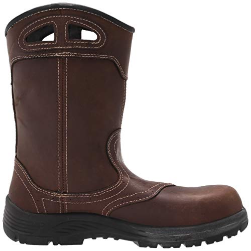 Image of FSI FOOTWEAR SPECIALTIES INTERNATIONAL womens Framer Wellington 10 inch Composite Toe Waterproof Slip Resistant Pull on Work Boots