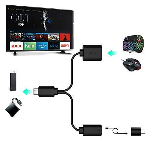 Rii F1 Micro USB Host OTG Adapter Cable for Firestick and Fire TV 4K