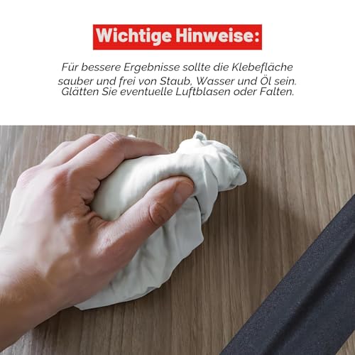 WELSTIK Gewebebänder Schwarz Gaffelband 50MM * 30,2M Gaffaband Mattes Stoffband