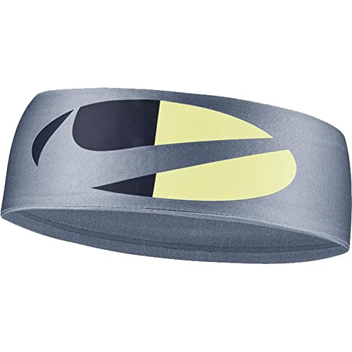 Bandeau Nike Dri-Fit Large Fury 3.0 bleu jaune : accessoire cheveux sport unisexe