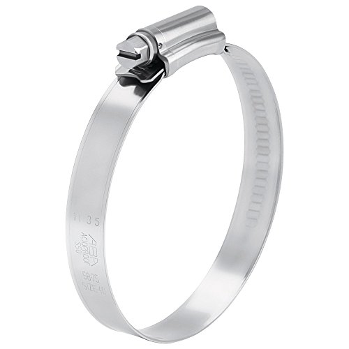 Scandvik 08134037102 Stainless Steel Hose Clamp (SAE Size 64, 89-114 mm, 3 4 1 2 , 12mm Band, 13698), 10 Pack