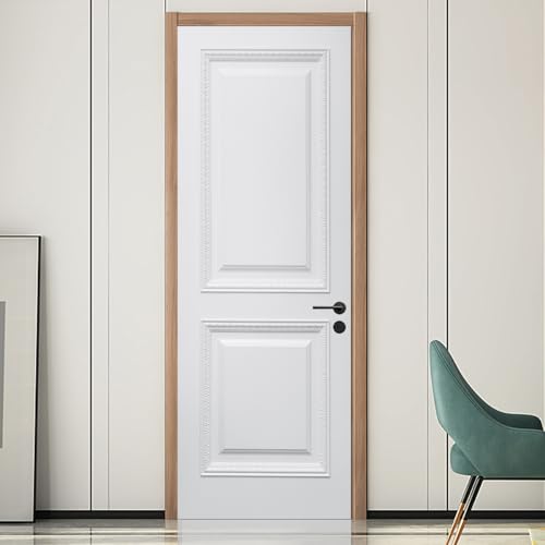 Door Stickers for Interior Doors Self Adhesive, Wall Sticker Decal for Bedroom Home Decor Waterproof, Removable Premium Vinyl Upgrade, European Classic White Door - Image 5