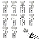 10 Stück Schraubnippel für Bowdenzug, 2.5mm Max Bowdenzug Klemme aus Kupferlegierung, Universelle Kabelschlusskappen für Fahrrad, Motorrad, Rasenmäher, Go-Kart und Traktor