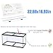 CUCZUUS 2PCS Set Glass Canopy,22.68x16.93in(Each PCS) Clear Tempered Aquarium Fish Tank Hoods FITS for Marineland Perfecto 70/75/90/110 Gallon 48x18 Aquarium Fish Tank