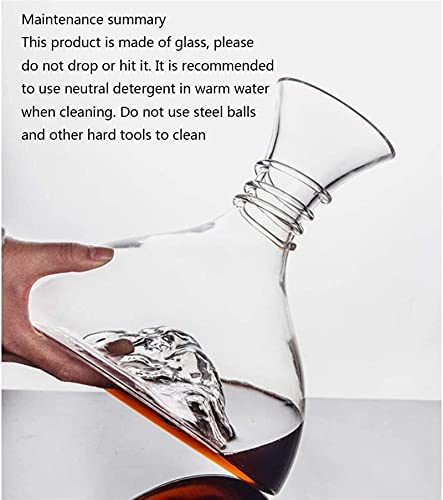 Decanter ICEBERG-decanter, rode wijnkaraf, loodvrije kristallen kist, rode wijnkaraf, wijnkaraf Wijnfles - Image 4