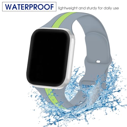 Image of GRIPP Tutone Soft Silicone Watch Strap for 44mm /45mm /46mm /49mm, Watch Series 11 /10 /9 /8 /7 /6 /5 /4, SE 3 /2 /1, Ultra 3 /2 /1, Durable, Flexible, Lightweight, Adjustable (Watch Not Included)