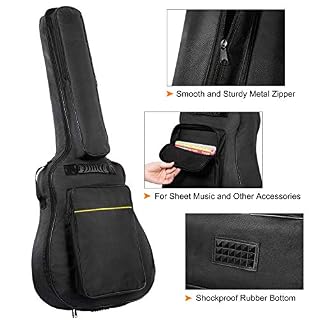 CAHAYA Housse de Guitare Acoustique de 41 Pouces Etui étanche P - Les Beatles, Paul McCartney, John Lennon, RIngo Starr, George Harrison CAHAYA Housse de Guitare Acoustique de 41 Pouces Etui étanche P – Image 5