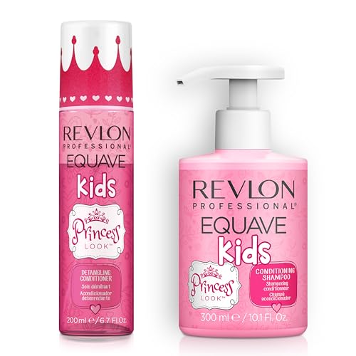 REVLON PROFESSIONAL Equave Kids Rutina Champú Acondicionador, Desenredante Pelo, Sin aclarado Princess Look