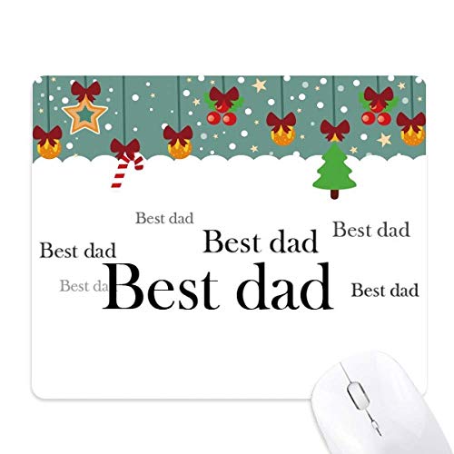 Mouse pad para el Mejor Papá: alfombrilla de goma ideal como regalo de Navidad y oficina