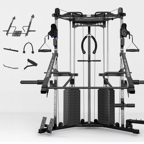Image of Cable Crossover Exercise Machine for Home & Commercial Gym, Functional Training Center with Dual Weights Stack for Cable Workout