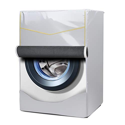 Mr.You Fundas Lavadora Carga Frontal para Lavadora/Secadora Protector Solar a Prueba de Polvo de Carga Superior(60x53x85cm,Gamuza) Cover