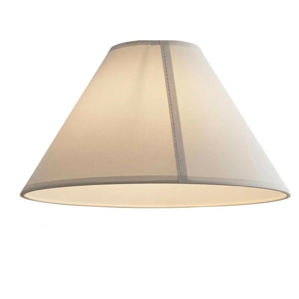 Loxton Lighting Stone Empire Cotton Coolie Lamp Shades For Table Lamps And Pendant Ceiling Lights - 35Cm Dia (Stone)