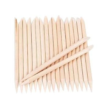 Sminakh Nail Art Wood Stick Wooden Sticks for Nail Art | Double Sided Cuticle Pusher Wooden Stick Manicure Pedicure Tool for Nail Art (Pack of 20)