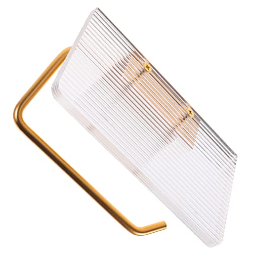 Alipis Porte-Papier Toilette en Aluminium avec Étagère en Acrylique Fixation Murale pour Une Utilisation Facile