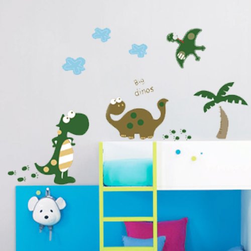 Walplus - Adhesivos de Pared con diseño de Dinosaurios tamaño Grande