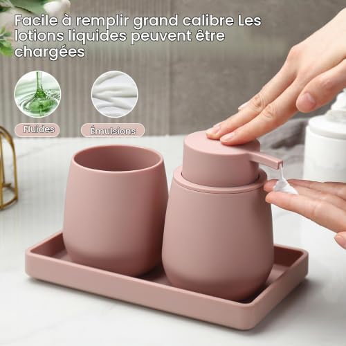 Ensemble salle de bain 3 pièces ABS design mat BAS-1209-3 AJEUNGAIN