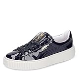 puma basket platform scallop  Puma Basket Platform Patent Womens, peacoat-peacoat, 4,5