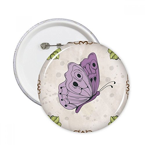 Pins papillon pourpre avec citation pour customisation textile et customiser veste, XXL 5x