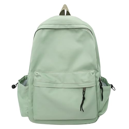NIORYUZ Cute Backpack Basic Office Laptop Travel Outdoor Lightweight School Children Preppy (Sage Green)