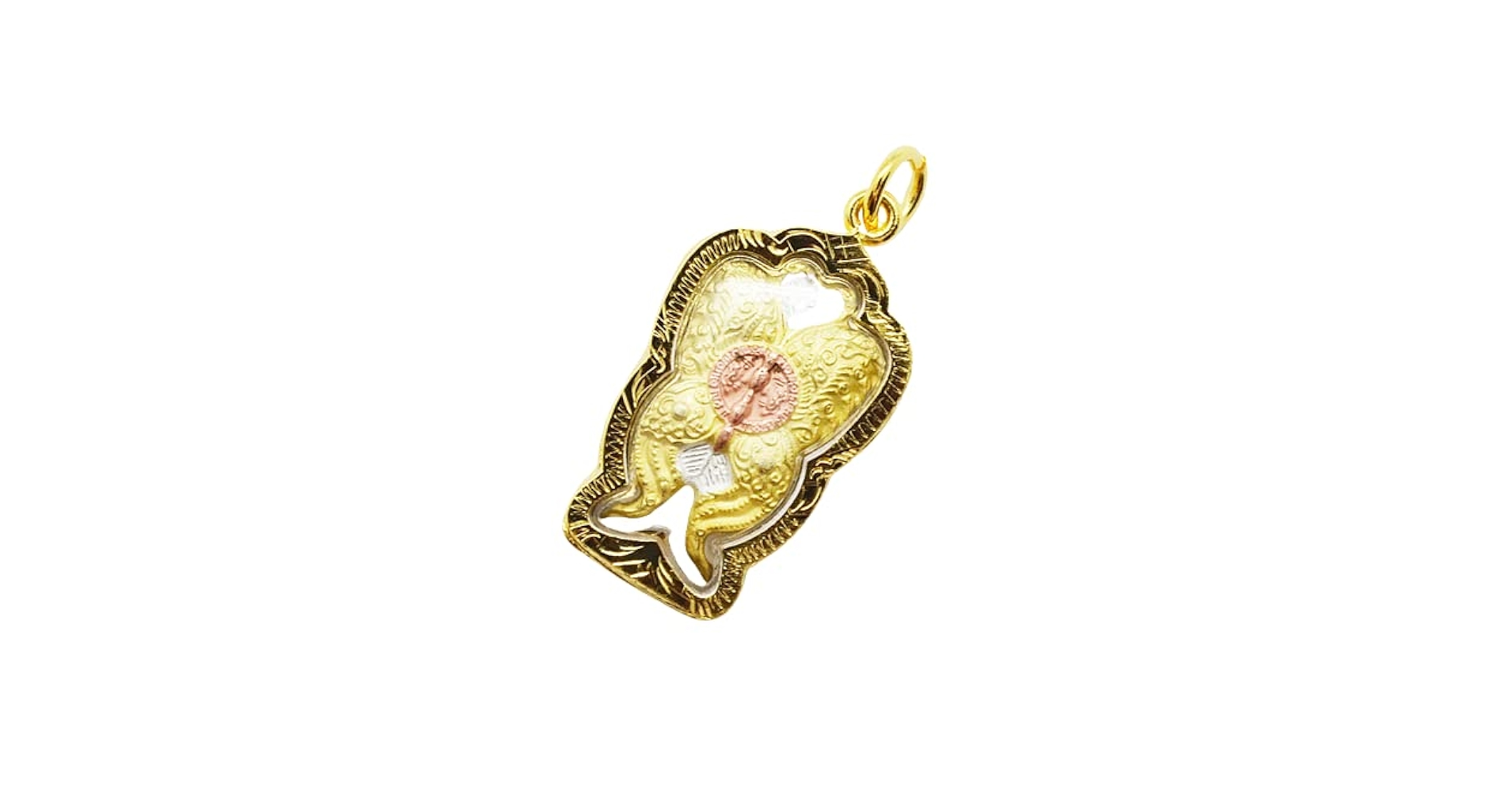 Amazon | プラクルアン 蝶 蜘蛛 チャーム クモ お守り タイ ゴールド