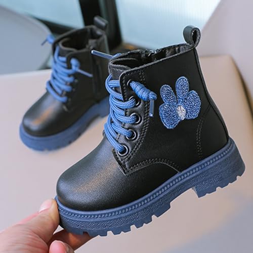 Girls Ankle Boots Cute Combat Boots Non-Slip Short Booties Comfortable Toddler Boots for Infant Toddler Little Kid2