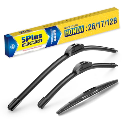 5 PLUS Custom-Fit Windshield Wipers fits Honda CRV 2017-2022 26+17+12