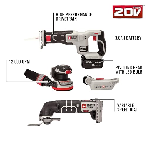 PORTER-CABLE 20V 8-Tool Set