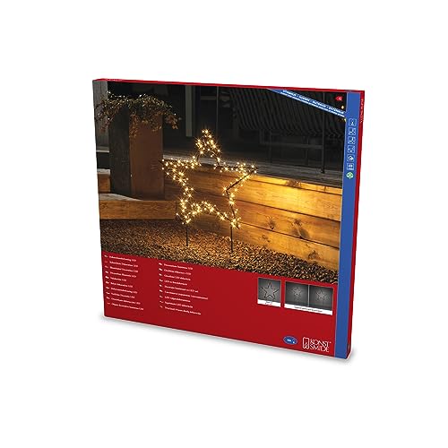 Konstsmide LED Metallstern, schwarz, 150 bernsteinfarbene Dioden, 30V,...