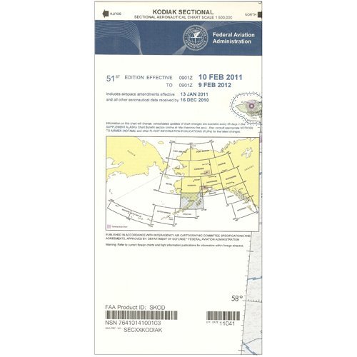 Mapa FAA VFR Seccional Kodiak SKOD