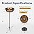 VIVOHOME Polyresin Bird Bath Bowl with Solar Fountain, 29 Inch Height Outdoor Freestanding Birdfeeder with Metal Stake, Capacity 1.4 Gallons, 5-Pronged Base, Copper