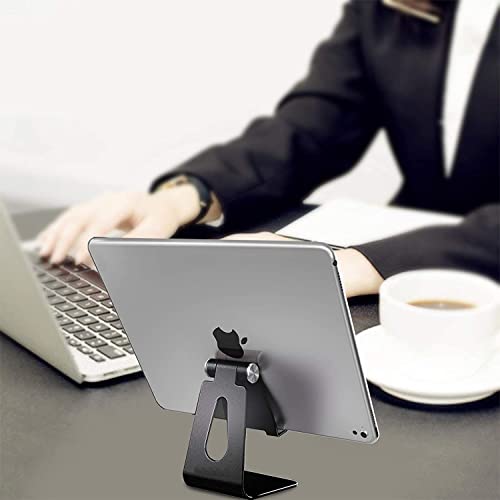 Pokanic Cell Phone Tablet Stand Adjustable Multi-Angle Aluminum Non-Slip Dock Holder Cradle Charger Station Mount Foldable Portable Desktop Organizer Table Kitchen Room Office School  thumb #7
