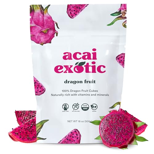 Acai Exotic Diced Dragon Fruit - Premium Organic Fruit for