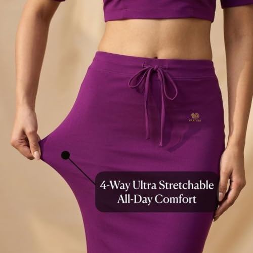 Image of Women's Saree Shapewear - Slim Fit Stretchable Petticoat for Sarees | Comfortable Waistband | Body Shaping Underskirt
