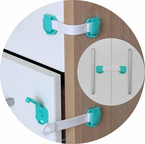 Kit 10 Travas Segurança Bebê Infantil Gaveta Armário Geladeira Microondas Vaso Sanitário Porta Freez