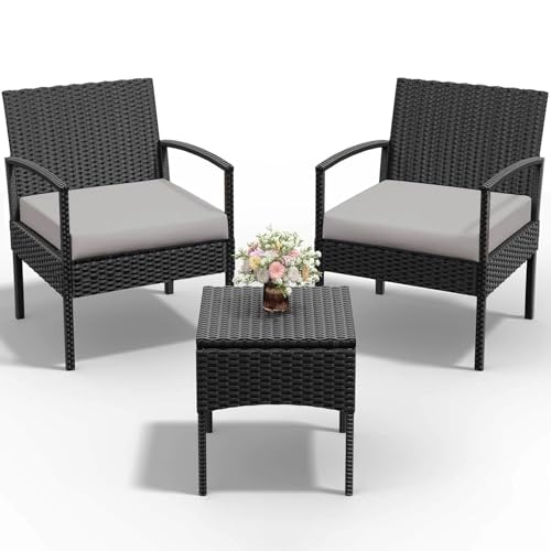 PROHIKER Rattan Patio Chair Set