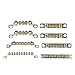 PXFOCOYD Grounding Terminal Block 5/10PCS Ground Terminal Block Zero Line Terminal Row 5 7 10 Holes Distribution Box Cable Lug Bridge Design Splice Copper Bar(Beige,5PCS)