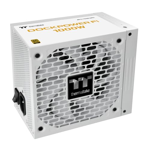 Image of Thermaltake Dockpower FI Snow 1000W ATX 3.1 Modular 80+ Gold Power Supply