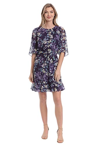 Image of London Times Women's Women's Dresses Blouson Flounce Dress Guest of Garden Party
