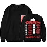 Sombr The Late Nights And Young Romance Tour Merch Long Sleeve Tee Women Men Crewneck Sweatshirts (Black,Medium)